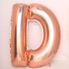 Globo de película de aluminio con letras de oro rosa de 40 pulgadas, globo de letras de oro rosa, decoración para fiestas, globo grande de papel de aluminio