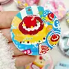 Empaques para Comida y Juego Etiqueta Redonda Tarjeta Perforada Tarjeta Principal Tarjeta Trasera Tarjeta Pequeña Tarjeta Decoración para Hornear Lindo Loopy