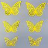 Pegatinas de Pared de Mariposa Hueca 3D Transfronterizas Láser Coloridas Realistas Tridimensionales Mariposa Decoración del Hogar Pegatinas de Pared