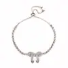 Pulsera de Diamante de Aleación Nueva Transfronteriza Estilo Ins para Mujer Diseño Creativo Europeo y Americano Pulsera Geométrica de Amor Pulsera Retro