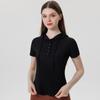 Nuevo Top Abierto de Manga Corta con Capucha para Mujer, de Botones, Ropa Deportiva para Correr, Yoga, Fitness, Secado Rápido, Ropa de Yoga, Camisa Casual