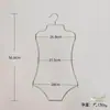 Perchas para bikini, perchas para ropa de tienda de trajes de baño de playa, perchas doradas para pantalones de exhibición, perchas para ropa de busto plano