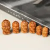 Sándalo Amarillo Dios de la Riqueza talla pequeña colgante para collar DIY, artículo decorativo, colgante para pulsera, accesorio de talla en madera maciza, cuentas sueltas