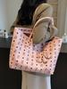 Bolso Tote Texeled de Moda para Mujer 2024 Invierno Nuevo Estilo Europeo y Americano de Mano para Viajar Combinable de Gran Capacidad Bolso de Hombro