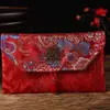 Envelopes Vermelhos para Casamentos, Exclusivos para Troca de Títulos Formais, Design Único em Tecido Novo, Bolsas de Envelope Vermelho de Alto Padrão com Design em Tecido
