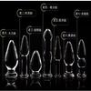 Muñeca de calabaza cristal de vidrio tapón anal pene dispositivo de masturbación femenina masaje de espalda expansor anal vibrador suministros para adultos