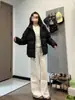 Chaqueta de Algodón Casual y Versátil con Cuello Alto para Mujer en Otoño e Invierno, Cálida y a la Moda, Chaqueta tipo "pan" de Marca Trendy para Deporte y Ocio, para Pareja