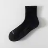 Calcetines Transfronterizos con Suela de Rizo, Calcetines Deportivos para Hombre, Calcetines Largos Blancos, Calcetines de Masaje para Hombre, Calcetines de Baloncesto Transpirables de Longitud Media