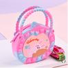 Nova chegada portátil bolsa de moeda feminina 2022 carteira de silicone feminino ins estudante bonito de um ombro crossbody bag desenhos animados duro
