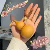 Llavero Colgante de Calabaza Estilo Chino Colgante Pequeño Adorno para Colgar en el Coche Pieza de Calabaza Girada a Mano Cadena para Teléfono Decoración de Bolsa