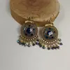 Pendientes de Borla de Cuentas de Cristal Pintadas Estilo Étnico Aliexpress Wish Nuevo Diseño de Nicho Pendientes Dorados para Mujer