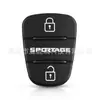 Adequado para chave de carro Hyundai Kia botão de couro silicone botão de couro
