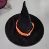Sombrero de Bruja de Halloween Sombrero de Gancho de Terciopelo con Hebilla Plateada Estrella Esquina Curva Sombrero de Mago Disfraz de Mascarada