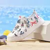 Nuevos Zapatos de Agujeros para Niños Ligeros Transpirables de Secado Rápido Zapatos de Playa Estampados de Dibujos Animados Suela Gruesa Impermeables Sandalias Huecas para Hombres y Mujeres