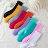 Calcetines de mujer de media caña, estilo coreano, de color liso, con diseño de macarrón, color caramelo, a la moda, personalizados, para uso diario, para combinar con todo, cómodos.