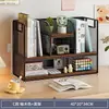 Estante de almacenamiento de escritorio, estantería simple para uso doméstico, pequeño almacenamiento para escritorios, portadocumentos de oficina