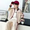 Conjunto Infantil 2026 Primavera Niños Sudadera Chaqueta Bordada de Moda Pantalones Deportivos Casuales Conjunto de Dos Piezas
