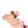 Toc Toc Acumula Mérito Cachorro Lindo Anillo de Madera de Pez 2025 Nuevo Diseño Creativo Personalidad del Trabajador Alivio del Estrés Anillo