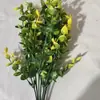 Amazon Cross-Border Outono Plástico Artificial Flores Artificiais Planta de Eucalipto Violeta Casa Decoração Externa Flores