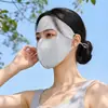 Máscara Facial 3D Proteção Solar Modelo Novo 2026 para Mulheres, Alto Valor Estético, Ciclismo ao Ar Livre, Fixação na Testa, Cobertura Facial Completa, Máscara Facial de Seda Gelada