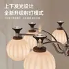 Lustre Vintage Estilo Francês para Sala de Estar, Luminária Retro Americana para Salão Principal, Iluminação Mágica de Feijão para Quarto de Pousada, Showroom