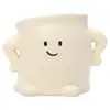 Vasos de Flor de Suculenta de Resina Criativos Antropomórficos Divertidos e Alegres para Jardinagem de Varanda em Casa Vasos de Flores Recipientes de Vasos de Mesa
