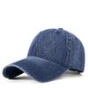 Primavera e verão temporada nova lavável retro soft top denim boné de beisebol guarda-sol masculino e feminino protetor solar à prova de vento boné quente