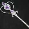 Corona Mágica de Princesa Elsa de Frozen Varita Mágica de Plástico Varita Mágica de Corazón Varita de Hada