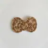 Novo Outono e Inverno Estampa de Leopardo Laço Não Tecido Bordado Gravata Borboleta DIY Grampo de Cabelo Adorno para Cabeça Buraco Decorativo Combinação para Sapato