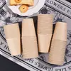 Copos de papel descartáveis branco puro espessados para café, chá com leite, bebidas, água, anti-escaldantes, resistentes a altas temperaturas