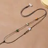 Cordão para Pingente para Pendurar Amuletos de Buda de Jade, Pingentes de Jade, Colares, Corda Fina Vermelha e Preta para Homens e Mulheres, Corda Trançada Feita à Mão
