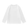Camiseta de Algodón Pesado 230G Cuello Redondo para Primavera y Otoño Camisa de Respaldo Ligero Chaqueta Camiseta de Manga Larga Mismo Estilo para Hombres y Mujeres