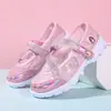 Zapatos de Princesa para Niñas de Verano Zapatos para Niños Nuevos Zapatos de Malla Individual para Niñas Zapatos Deportivos de Suela Blanda para Niños Medianos y Grandes Zapatos Casuales
