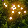 Lâmpada de Vaga-lume Solar Transfronteiriça 6 Cabeças 8 Cabeças 10 Cabeças Iluminação Atmosfera Layout de Jardim Paisagem Decorativa Lâmpada de Gramado