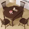 Mesa de jantar de madeira maciça, mesa de jantar telescópica simples, mesa de jantar dobrável, adequada para casa e apartamentos pequenos, mesa e cadeira de jantar de uso duplo quadrado e redondo, mesa redonda