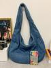 Bolsa de Ombro Retro Jeans Estilo Preguiçoso para Mulheres 2026 Nova Grande Capacidade Simples Moda Versátil Bolsa Tote de Ombro