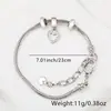 Pulseira de Cobre Banhado Exquisita Simples Versátil Popular em Vendas Transfronteiriças Pulseira de Prata da Moda Personalizada Pulseira Feminina com Zircônia