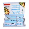 Comercio exterior transfronterizo exportación estrella punto de pulverización patrón de ola 238A herramienta juego de herramientas de seis piezas de acero inoxidable cocina
