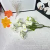 Nuevo Ramo de Margaritas Pequeñas y Manzanillas Pequeñas de 5 Cabezas, Tendencia, Flores Artificiales al por Mayor, Decoración para Salón de Bodas