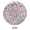 Cuentas Redondas de Vidrio de 8/10 mm Transparentes Hielo Tinta Manchada Salpicadas con Oro DIY Hecho a Mano Collar Pulsera Accesorios de Joyería Cuentas Sueltas