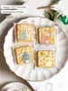Saco de embalagem de floco de neve transparente saco autoadesivo bonito dos desenhos animados cranberry cookie saco de embalagem saco de lanche atacado