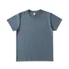 Camiseta masculina de algodão de Xinjiang 270g Camiseta masculina pesada manga curta solta gola redonda japonesa cor sólida camiseta algodão masculino