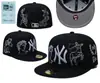 Novo Boné da Liga de Baseball Aa Yankees Dodgers Casual Não Ajustável Boné de Sol com Aba Reta Boné Bordado Tamanho