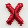 Globos de Papel de Aluminio con Letras y Números Rojos de 16 pulgadas Decoración para Primer Cumpleaños Boda Globos de Papel de Aluminio Venta al por Mayor