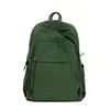 Mochila Casual de Nuevo Estilo para Escuela y Viajes, Ligera, Gran Capacidad, Nylon, Bolsa Escolar de Tacto Relajado, Mochila de Color Sólido de Alto Valor