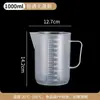 Taza medidora transparente de PP de grado alimenticio 5000 ml, taza medidora de plástico con escala, engrosada, gran capacidad, adecuada para usar en botellas de agua y tiendas de té de leche