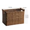 Cesta de Almacenamiento para Revistas de Estudio en Casa Estilo Japonés Caligrafía y Pintura Estante de Almacenamiento para Vino Tinto Estilo Europeo Cesta Tejida para Snacks y Comestibles Cesta para Ropa Sucia