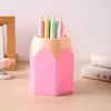 Porta-lápis de cor criativo transfronteiriço, porta-caneta de cor contrastante, temporada escolar, material escolar multifuncional para estudantes, porta-caneta de armazenamento de mesa