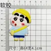 Uma Variedade de Pijamas Fofos de Desenho Animado Crayon Shin-Chan Cola Macia de PVC Acessórios para Joias DIY Capa de Celular Grampo de Cabelo Infantil Patch