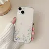 Venta Caliente Transfronteriza Simple Pastoral Flor Pequeña Manzana 16 Funda para Teléfono iPhone 17 Transparente TPU Anti-Caídas Cubierta Protectora